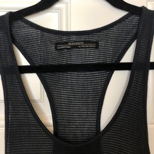 All Saints Black Mesh Racer Back Tank | EUC | US 2